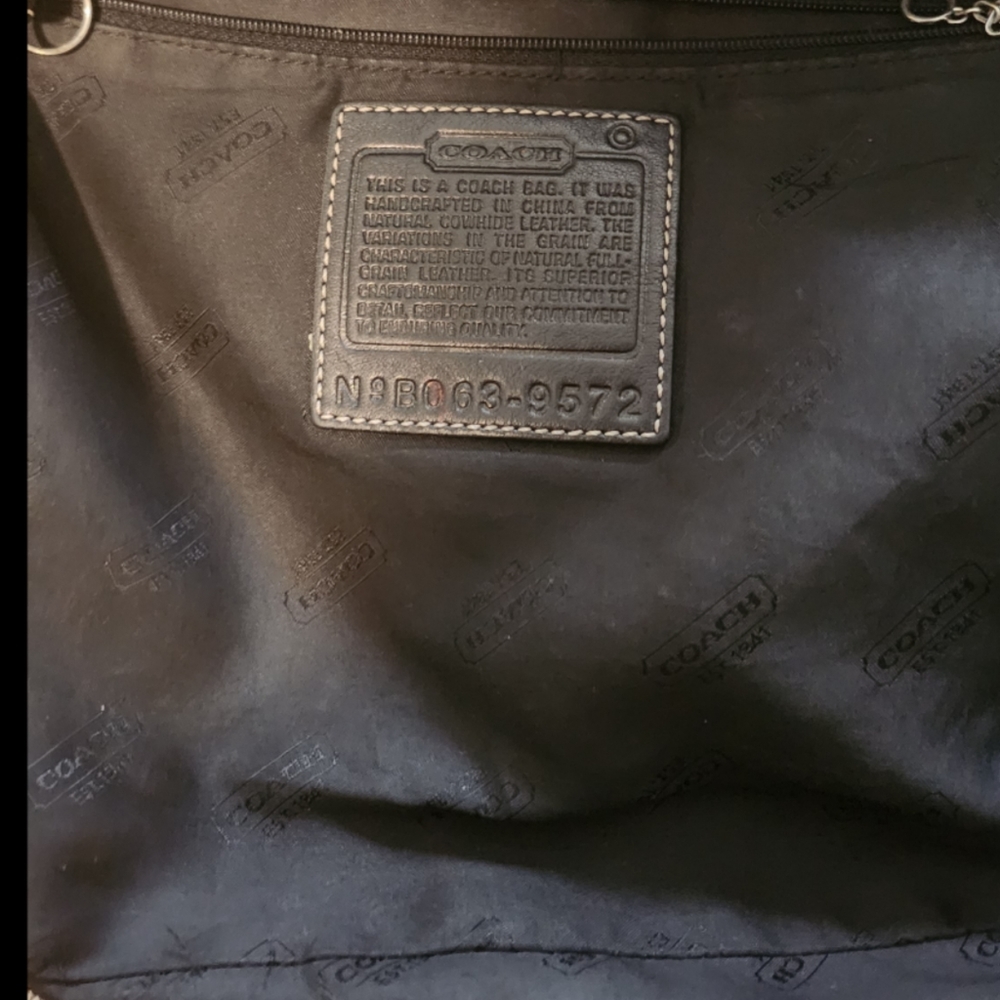VINTAGE COACH HAMPTON NO. B068-9572 BLACK LEATHER SOHO SHOULDER BAG - Picture 10 of 10